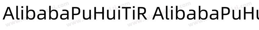 AlibabaPuHuiTiR AlibabaPuHuiTiB字体转换